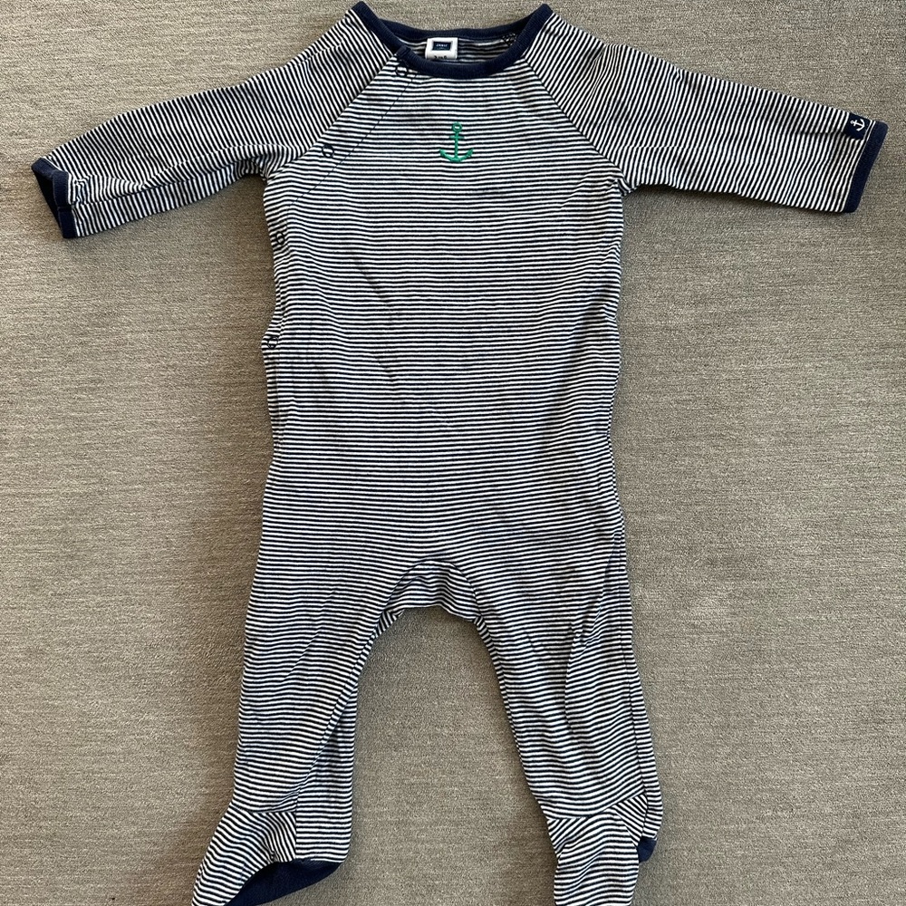 Janie and Jack footed onesie 3-6 nautical